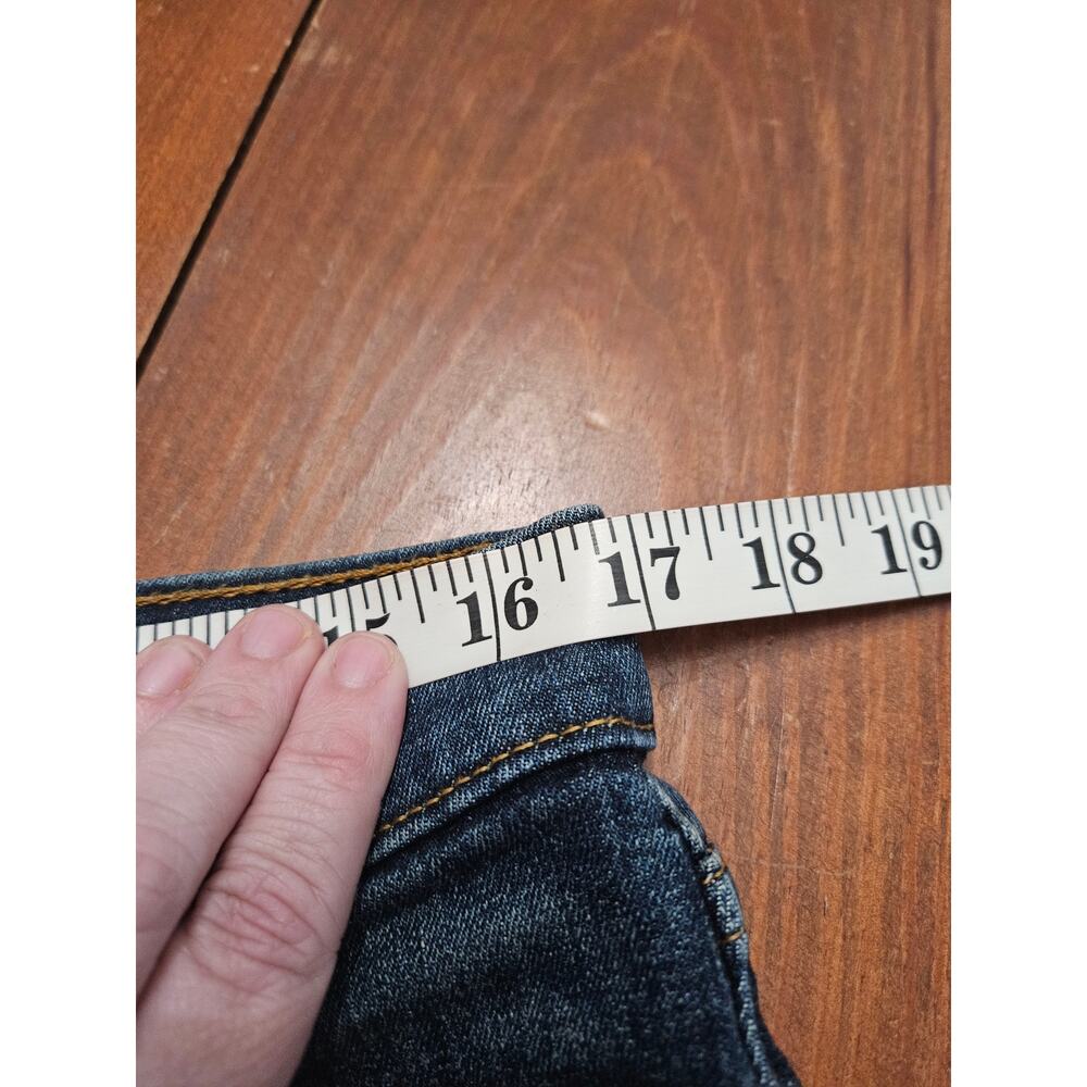 Levi's 510 Skinny Jeans Men's 32x34 Dark Wash Faded Distressed Denim - Picture 5 of 9